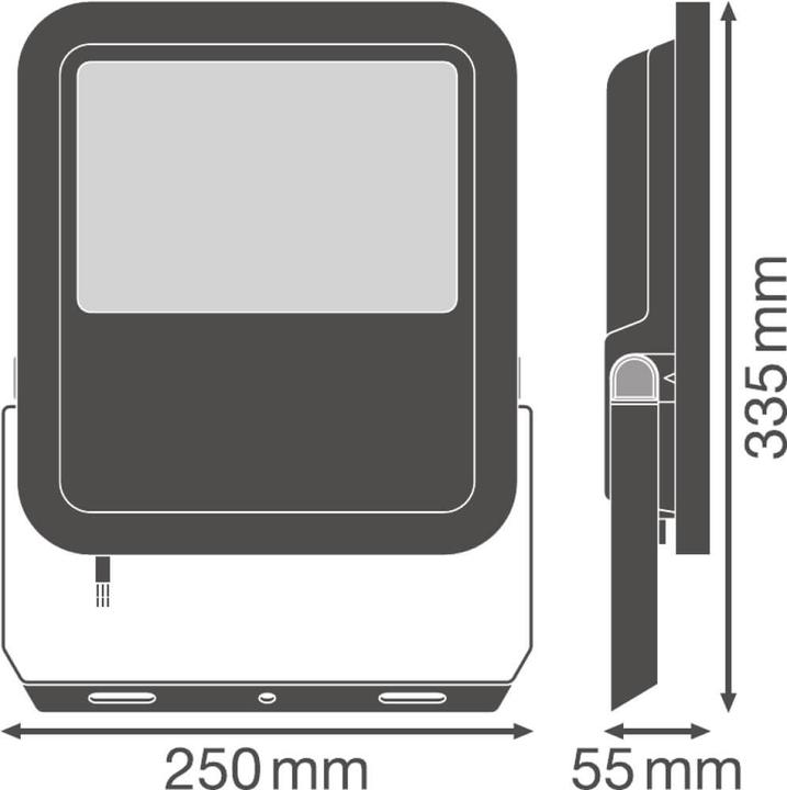 Actual product image Ledvance LED Floodlight FL PFM 80 W 4000 K SYM 100 BK Neutral White (10000 lm, IP65)