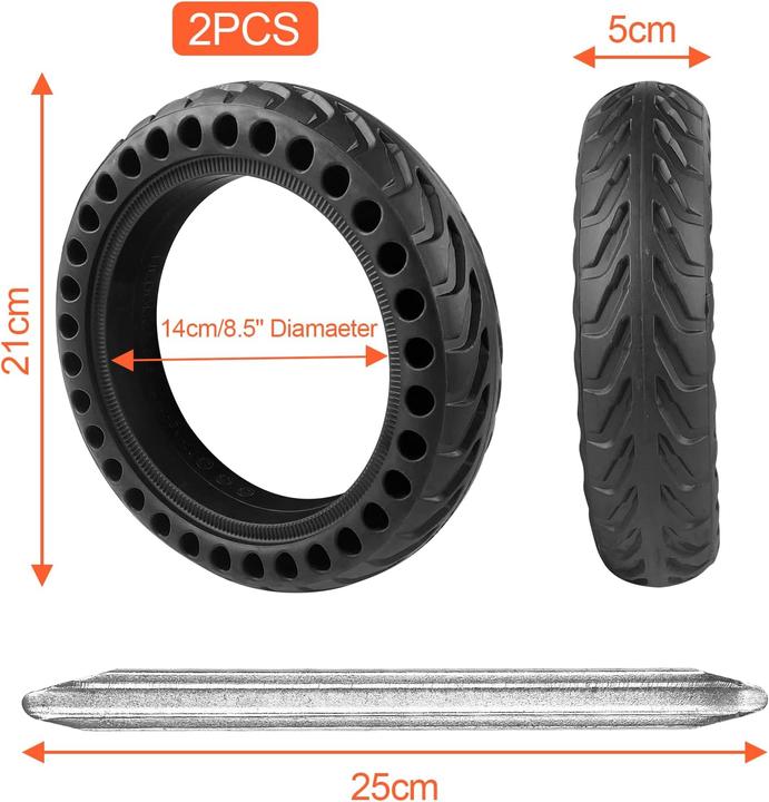 Immagine prodotto Lectorias 2 x Scooter Reifen für Xiaomi M365