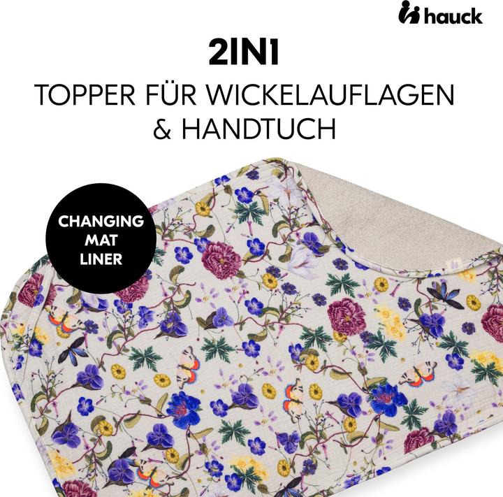 Actual product image Hauck 2in1 topper for changing mat and towel