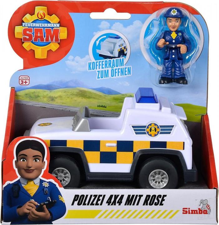 Actual product image Simba Jeep gaisrininkas Sam policijos džipas 4x4 mini veiksmo figūrėlė