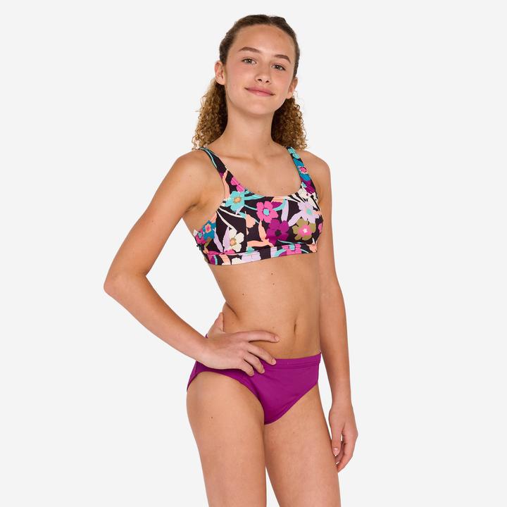 Produktbild Olaian Bikini-Hose Surfen Mädchen geblümt Alma Hao violett (140)