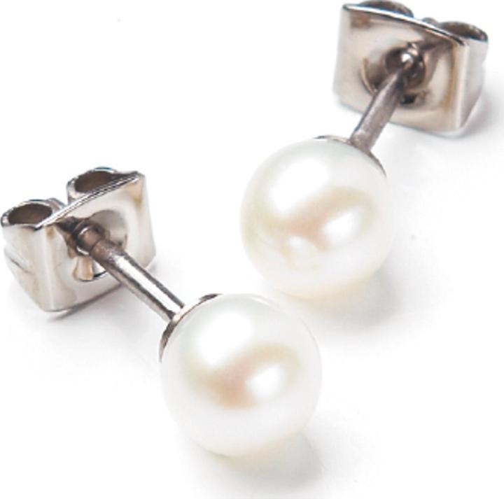 Actual product image Boccia Stud earrings (Titanium)