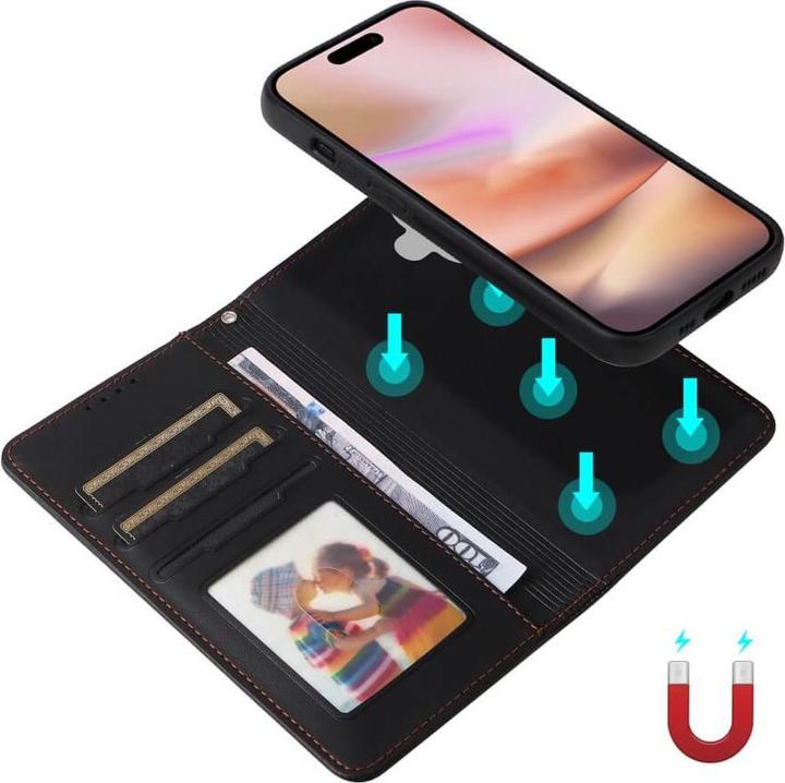 Immagine prodotto Cover-Discount iPhone 16 Plus - Custodia a portafoglio divisibile 2 in 1 per cellulare (Apple iPhone 16 Plus)