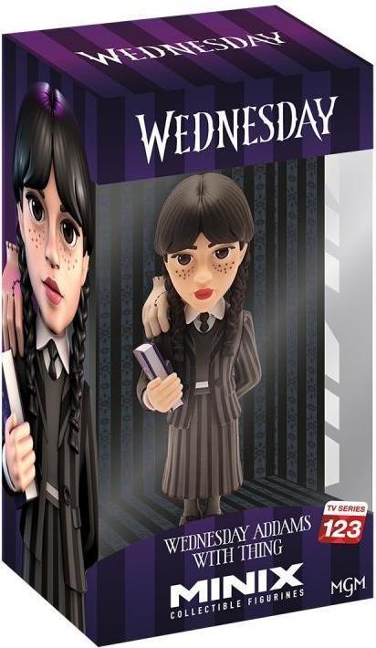Produktbild Minix - TV Series #123 - Mercredi - Mercredi Addams avec La Chose - Figurine 12cm