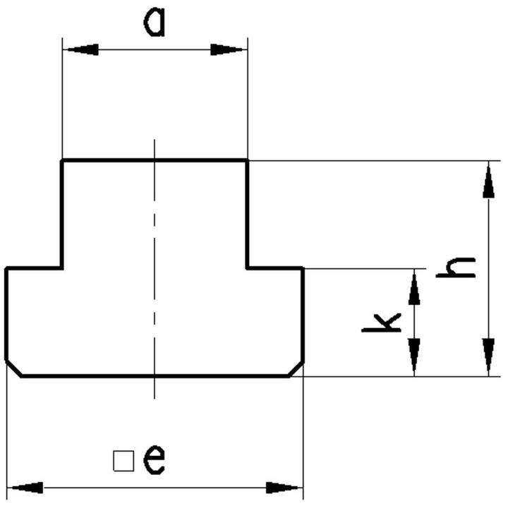 Actual product image Amf Blank T-slot block