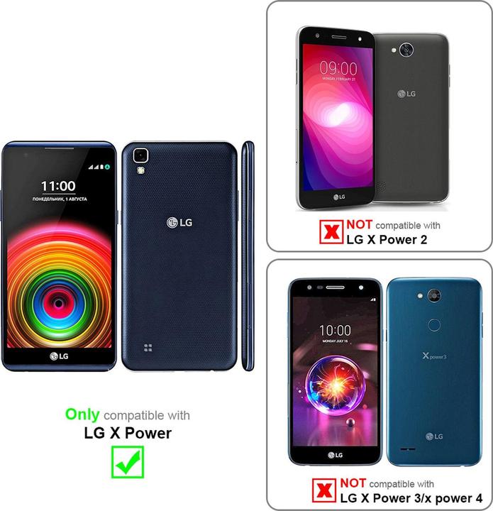 Produktbild Cadorabo Flip wie Invisible Cover (LG X Power)