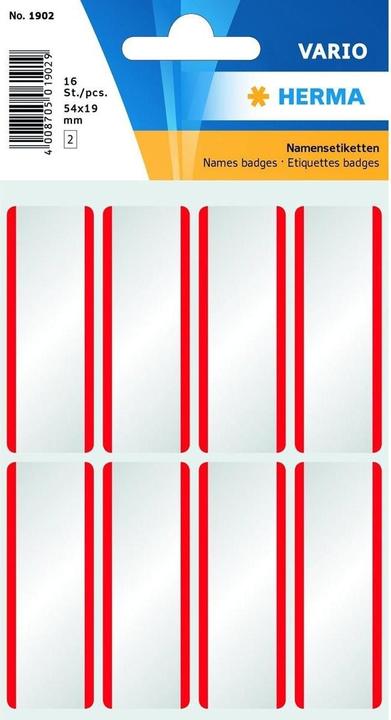 Actual product image Herma Removable name labels