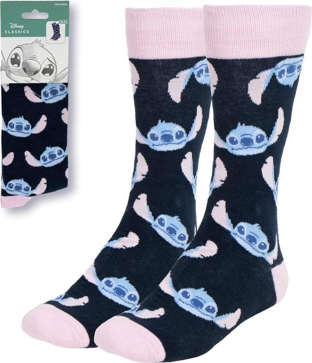 Immagine prodotto Cerdá Calze Lilo & Stitch Faccia di Stitch Rosa 36-43 (Confezione singola, 36 - 43)