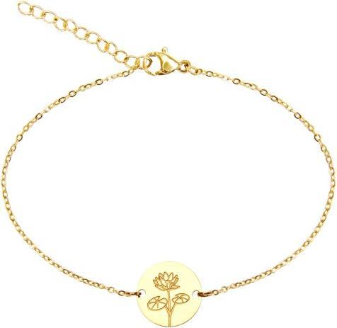 Produktbild HCA Armband - "Your Flower" - Edelstahl vergoldet - Seerose (Edelstahl)
