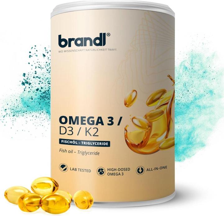 Produktbild Brandl Omega 3 + D3 K2 (1 Stück, Kapseln, 180 g)