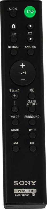 Actual product image Sony RMT-AH103U (Device-specific remote control)