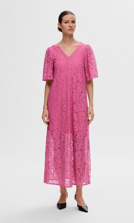 Produktbild Selected Femme Geblümtes Spitzen Midikleid (L)
