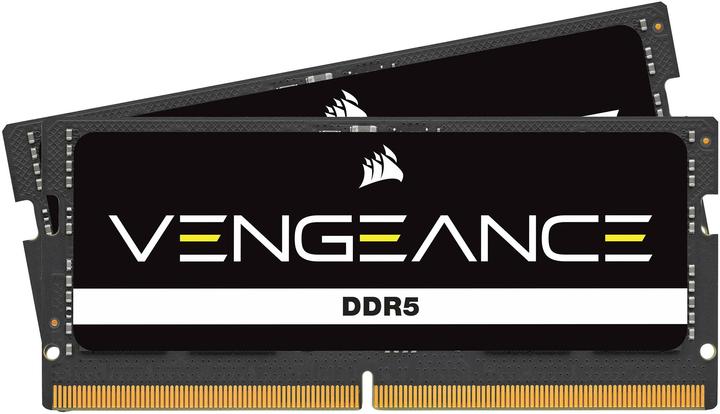 Image du produit Corsair DDR5, 5600MT/s 64Go 2x32Go SODIMM, Unbuffered, 48-48-48-90, Black PCB, Std PMIC, 1.1V, VENGEANCE DDR (2 x 32GB, 5600 MHz, RAM DDR5, SO-DIMM)