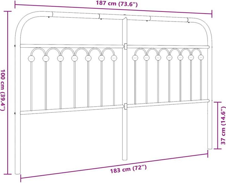 Produktbild VidaXL Kwabina (187 x 3 x 100 cm)