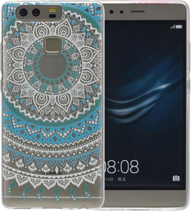 Produktbild König Design Henna Cover für Huawei Nova 2 Case Schutz Hülle Silikon Bumper Etuis Sonne Blau (Huawei Nova 2)