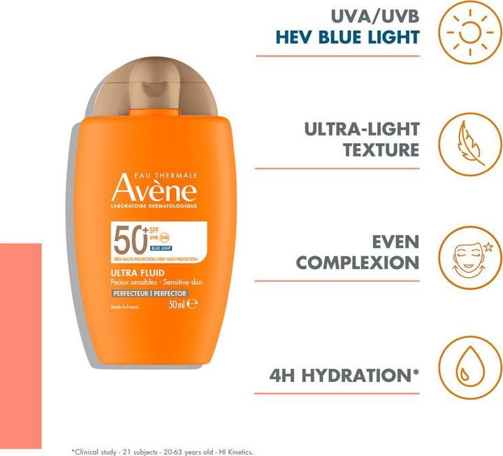 Immagine prodotto Avène Ultra Fluid Perfector (Crema solare viso, SPF 50+, 50 ml, 69 g)