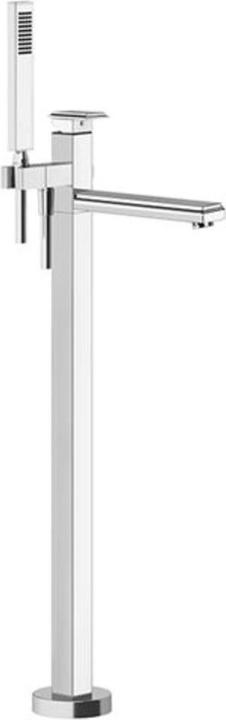 Actual product image Gessi Eleganza, ready-mounted set, for free-standing bath mixer, fixed bath spout, automatic diverte