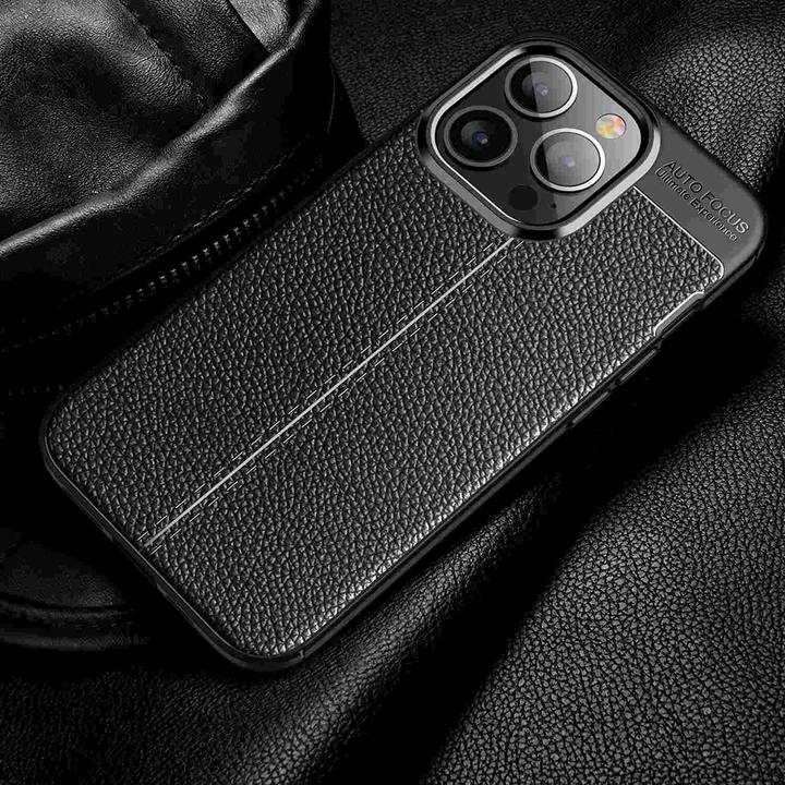 Produktbild Cadorabo TPU Cover Kunstleder Struktur (Apple iPhone 13 Pro Max)
