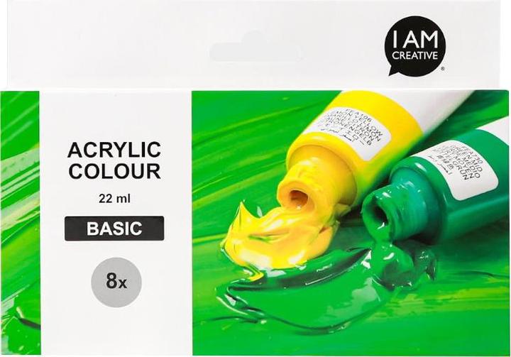 Image du produit I Am Creative Basic Acryl Set, peinture acrylique à base d'eau (Multicolore, 22 ml)