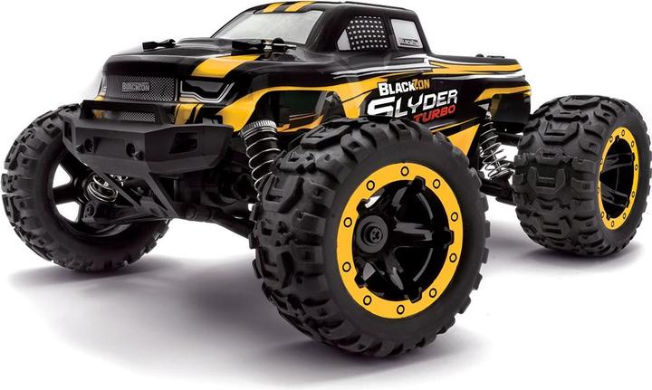 Actual product image Blackzon Slyder MT Turbo 1/16 4WD 2S Brushless - Yellow (RTR Ready-to-Run)