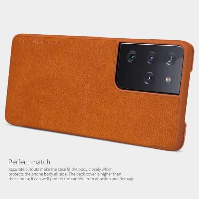 Actual product image Nillkin Qin Series (Samsung Galaxy S21 Ultra)
