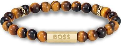 Produktbild Hugo Boss - Trendy beaded bracelet with tiger's eye Sphere 1580661 - Length: 19 cm (19 cm)
