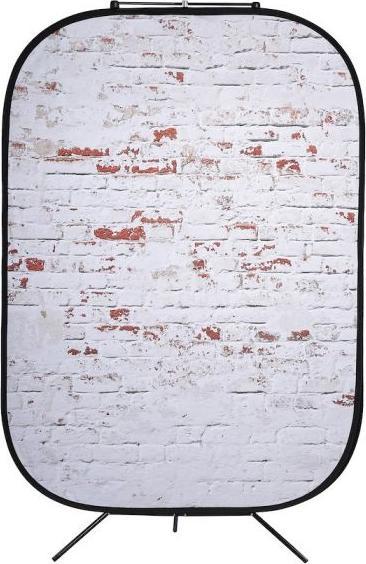 Actual product image Lastolite Urban Collapsible 1.5x2.1m Red/White Classic Red/Distressd White Brick (150 cm, 210 cm)