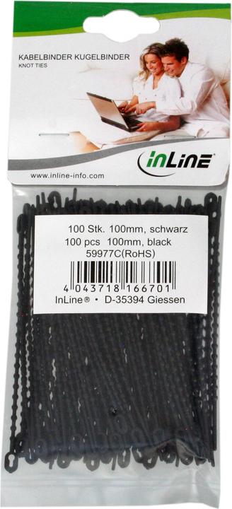 Image du produit InLine Attache de câble Attache de balle (Serre-câbles en plastique, 100 mm, 100 pcs)
