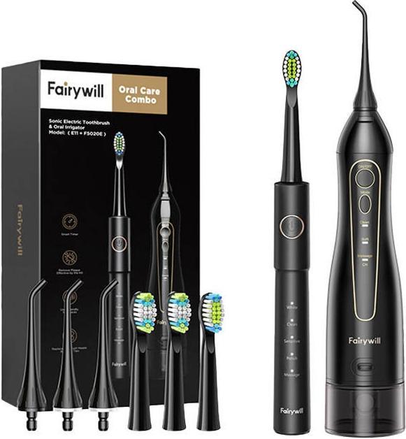 Image du produit Fairywill Sonic toothbrush with tip set and water fosser FW-5020E + FW-E11 (Brosse à dents sonique)