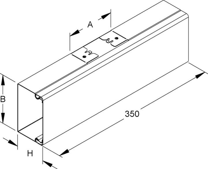 Immagine prodotto Niedax NIE LUT 100.100.100 E3 Pezzo a T con copertura 100x100mm larghezza di uscita 100mm E (35 cm)