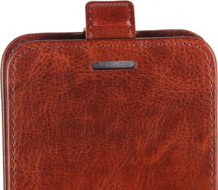Actual product image Cover-Discount Galaxy A21s - Classic Flip Case vertical brown (Samsung Galaxy A21s)