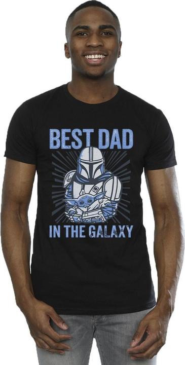 Produktbild Star Wars Mandalorian Best Dad Galaxy TShirt (4XL)