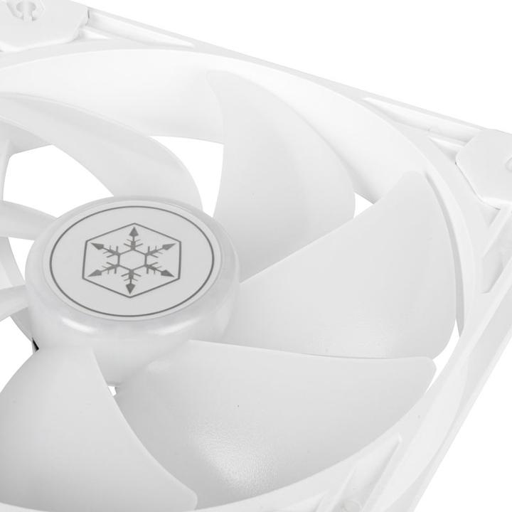 Actual product image Silverstone VISTA Performance PWM fan, ARGB - 140mm, white (140 mm, 1 x)