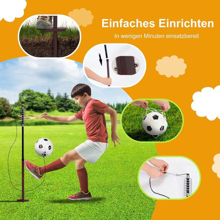 Actual product image New Sports Football trainer set, twistball pole with ball