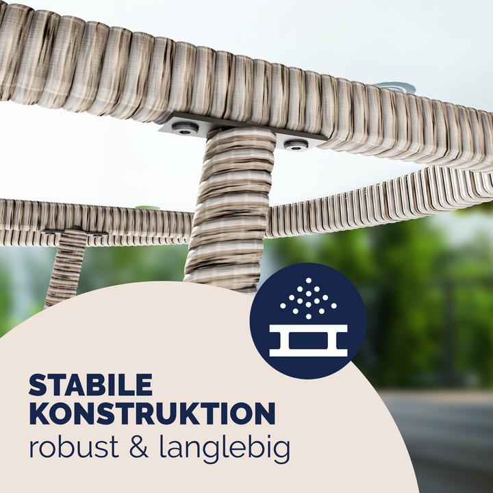 Image du produit Casaria Table de balcon en poly rotin (60 cm)
