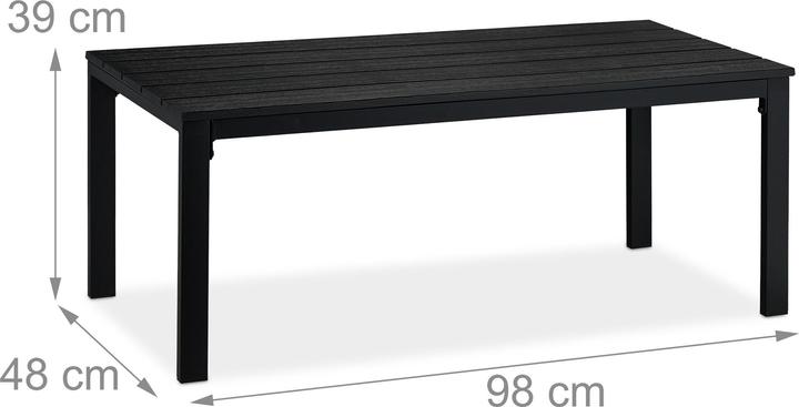 Actual product image Relaxdays Garden table (98 cm)