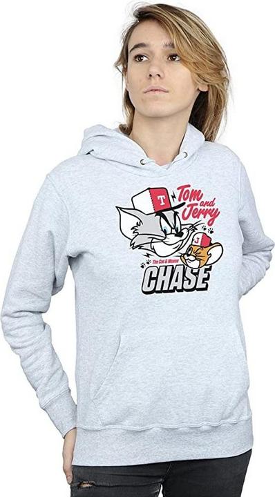 Actual product image Tom & Jerry Womens/Ladies Cat & Mouse Chase Heather Hoodie (XXL)