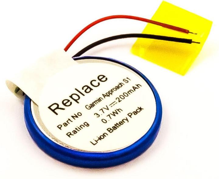 Actual product image AGI Battery compatible with Garmin Forerunner 110 - Battery - 200 mAh (1 pcs., 200 mAh)