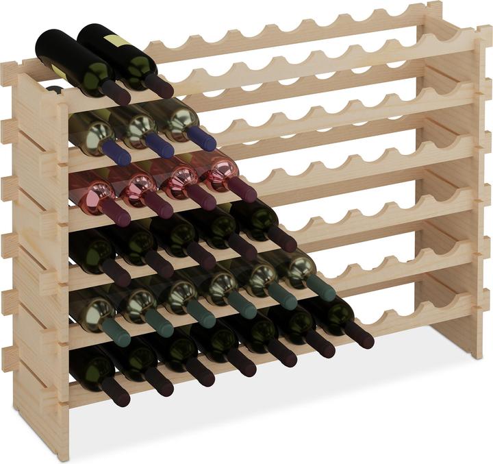 Immagine prodotto Relaxdays Weinregal (103 x 25 x 120 cm)