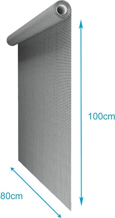 Produktbild Intirilife Fliegennetz in Grau Breite 80cm (80 x 0.1 cm)