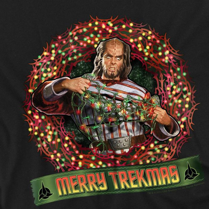 Actual product image Mens Merry Trekmas Christmas T-Shirt (XXL)
