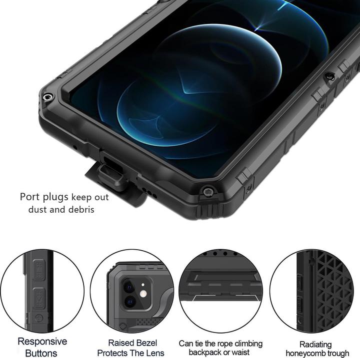 Produktbild Cadorabo Outdoor Hülle 360 Grad Schutz (Apple iPhone 12)