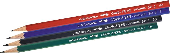 Image du produit Caran d'Ache Edelweiss Graphitstift im Blister (2 mm, 3B, 4 x)