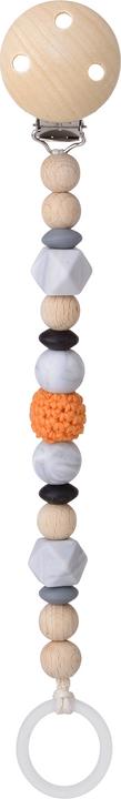 Image du produit Kikadu Attache-sucette gris/orange (1 x)