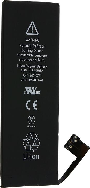 Produktbild Clappio 1500 mAh Austausch-Akku für Apple iPhone 5S