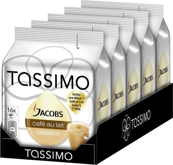 Image du produit Tassimo T DISC Jacobs Café au Lait (80 x Port.)