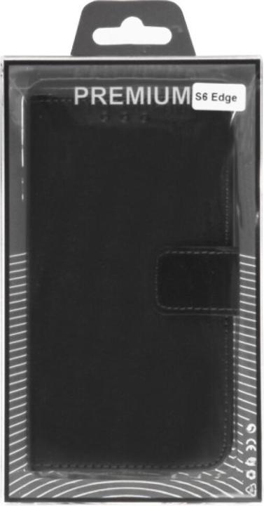 Produktbild OEM Slim Leather Book Case for Galaxy S6 Edge - black 4250710561360 (Samsung Galaxy S6 Edge)