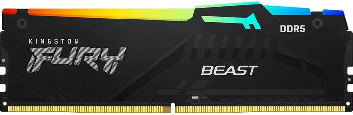 Actual product image Kingston RAM D5 6000 16GB C36 FURY Beast RGB EX (1 x 16GB, 6000 MHz, DDR5 RAM, DIMM)