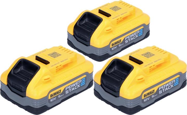 Produktbild DeWalt Akku Set DCBP 518 H3 3x Powerstack Akku 18 V 5,0 Ah / 5000 mAh XR Li-Ion - mit (18 V)