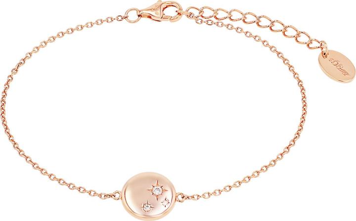 S.Oliver Armschmuck für Damen, 925 Sterling Silber, Zirkonia synth. (20 cm, Silber 925)